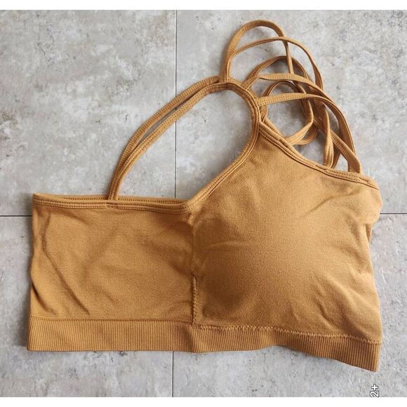 Zenana gold athletic bra, bralette - Picture 3 of 6